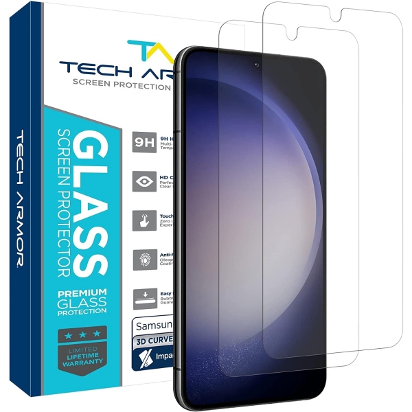 Tech Armor Galaxy S23 Plus Balistik Cam Ekran Koruyucu (2 Adet)