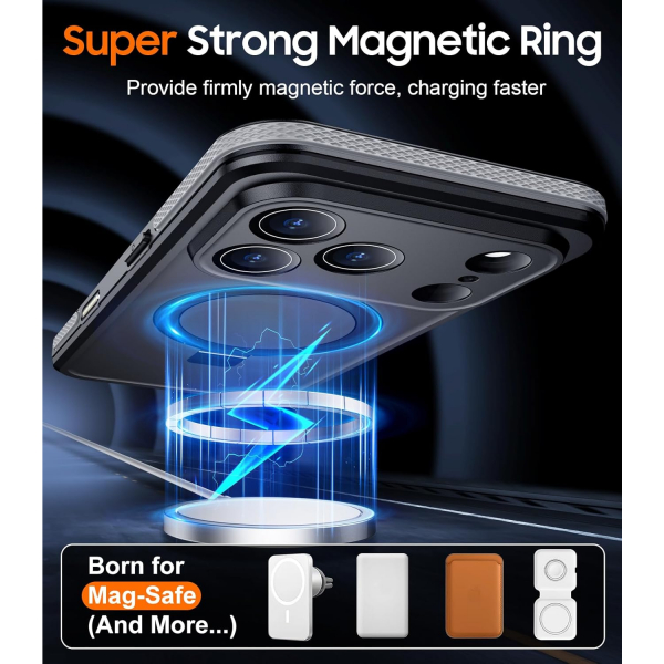 Temdan Apple iPhone 17 Pro Max Su Geirmez Mag Klf 