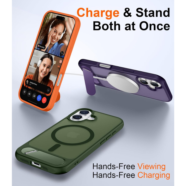 Temdan Apple iPhone 17 Standl Klf-Green