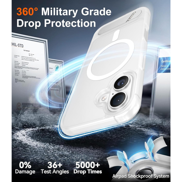 Temdan Apple iPhone 17 Standl Klf-Clear Matte