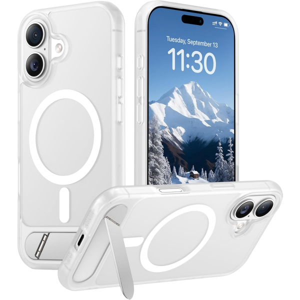 Temdan Apple iPhone 17 Standl Klf-Clear Matte