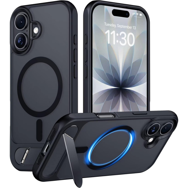 Temdan Apple iPhone 17 Standl Klf-Black