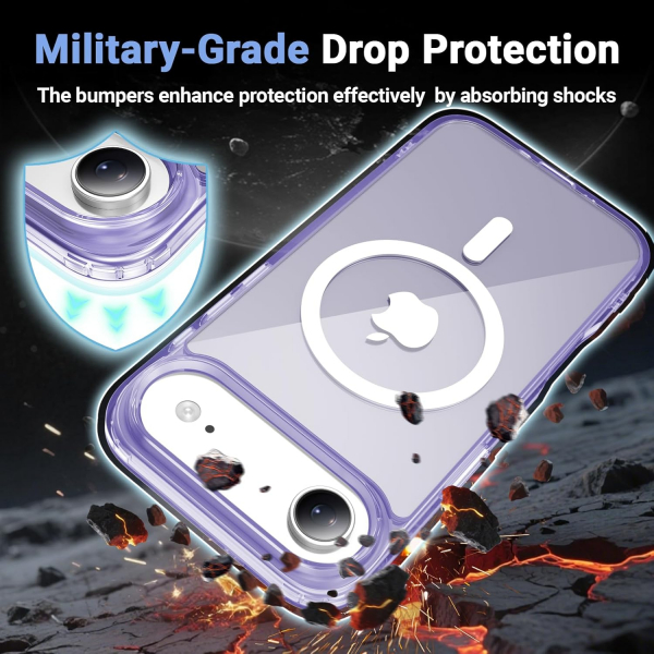 Temdan Apple iPhone Air effaf Klf -Purple