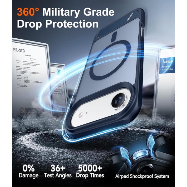 Temdan Apple iPhone Air Standl Klf-Blue