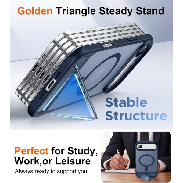 Temdan Apple iPhone Air Standl Klf-Blue