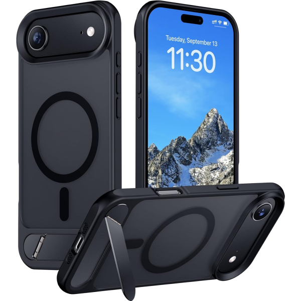 Temdan Apple iPhone Air Standl Klf-Black