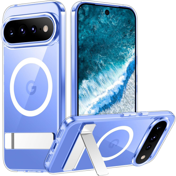 Temdan Google Pixel 11 Pro XL Manyetik Standl� K�l�f-Clear