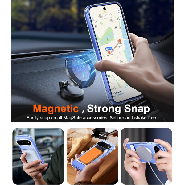 Temdan Google Pixel 11 Pro XL Manyetik Standl� K�l�f-Clear