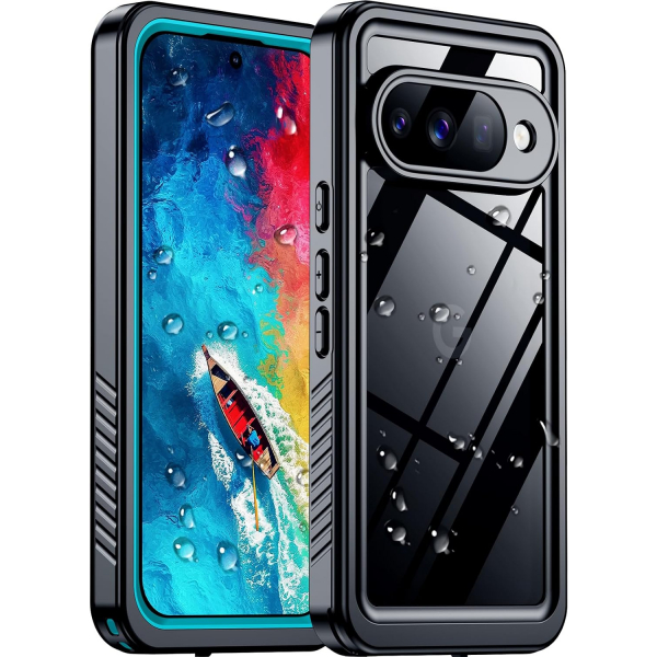 Temdan Google Pixel 11 Pro XL Su Ge�irmez K�l�f-Teal Clear