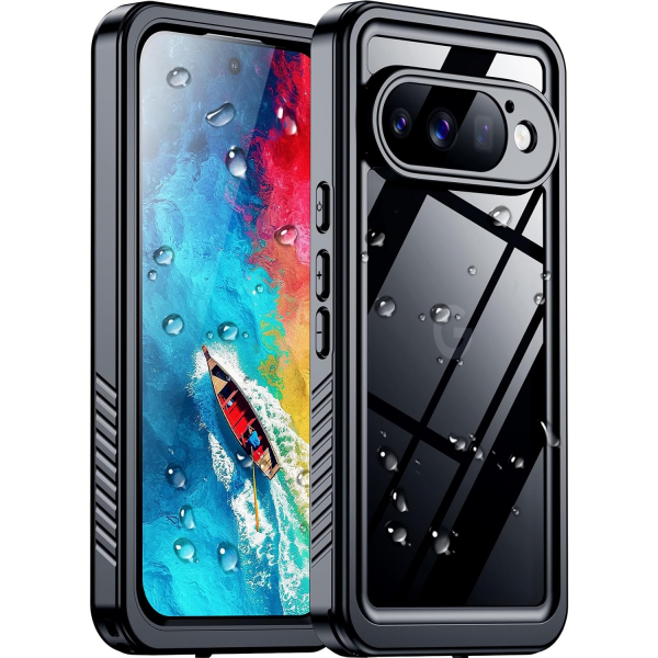 Temdan Google Pixel 11 Pro XL Su Ge�irmez K�l�f-Black Clear