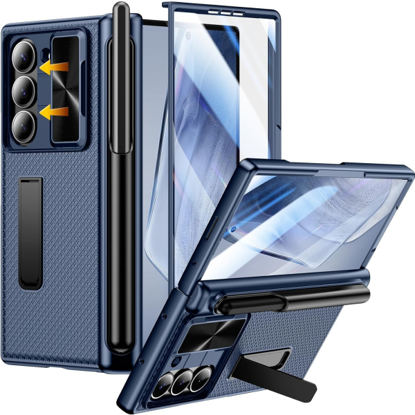 Temdan Kickstandl Galaxy Z Fold 6 Klf -Blue