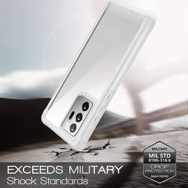 Temdan Samsung Galaxy Note 20 Ultra effaf Korumal Klf-White