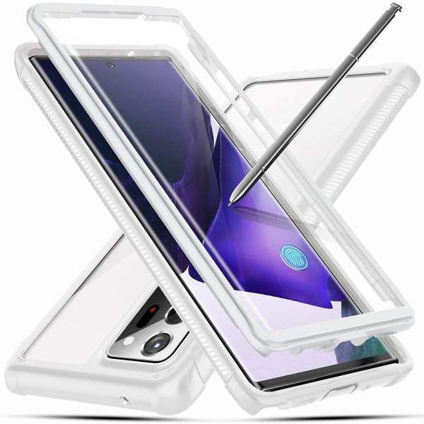 Temdan Samsung Galaxy Note 20 Ultra effaf Korumal Klf-White