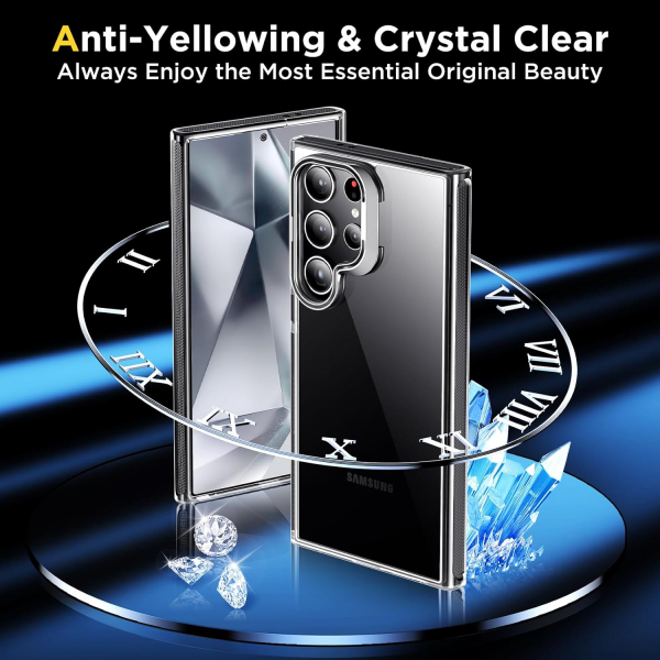 Temdan Samsung Galaxy S24 Ultra Klf -Clear Black