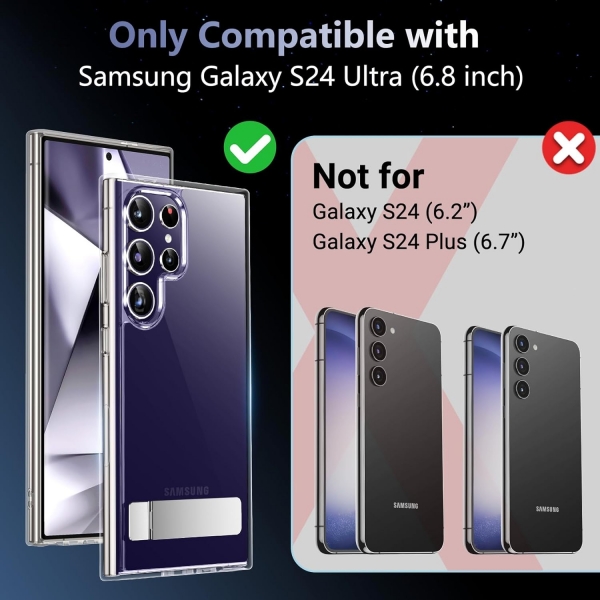 Temdan Samsung Galaxy S24 Ultra effaf Klf 