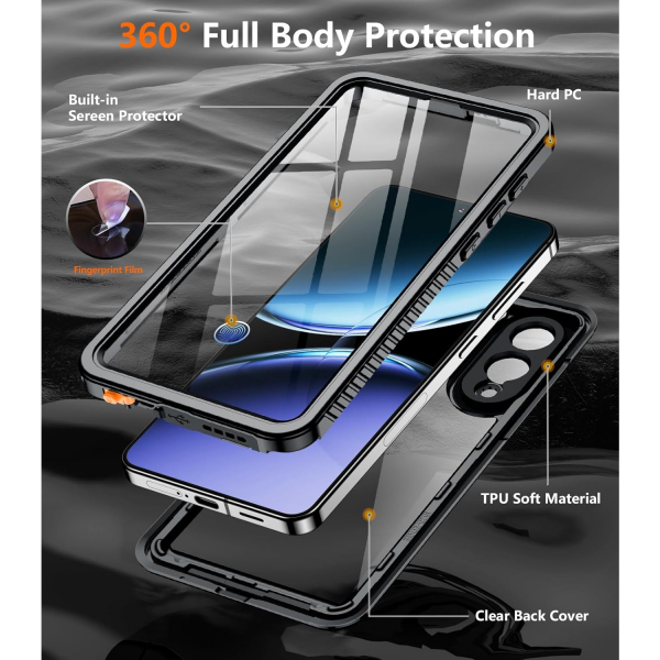 Temdan Samsung Galaxy S25 Edge Su Geirmez Klf 