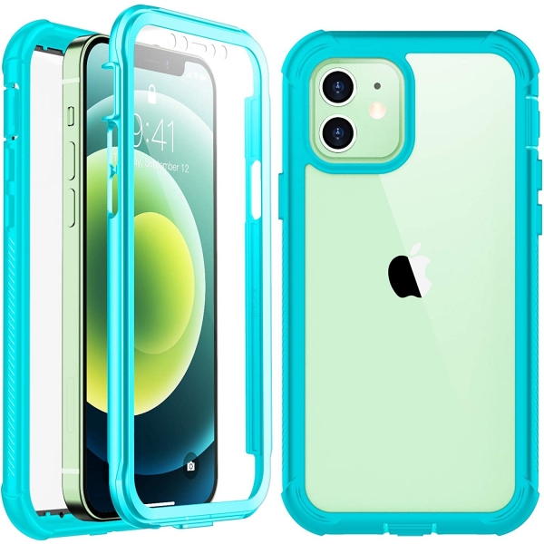 Temdan iPhone 12 Mini Bumper Klf -Blue