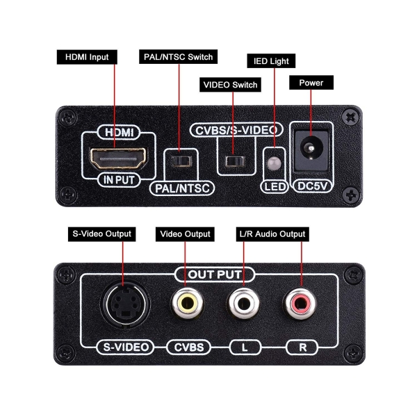 Tendak S-VDEO TO 4K HDMI evirici