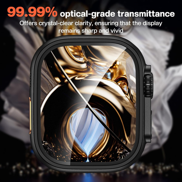 Tensea Apple Watch Ultra 3 Ekran Koruyucu (2 Adet)-Black