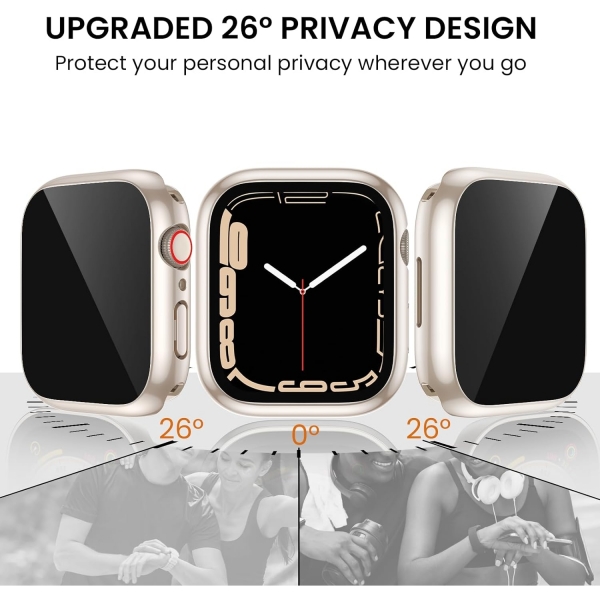 Tensea Apple Watch 9/8/7 Uyumlu Bumper Klf (41mm)-Rose Gold 