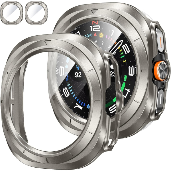 Tensea Bumper Galaxy Watch Ultra 47mm Bumper K�l�f-Titanium