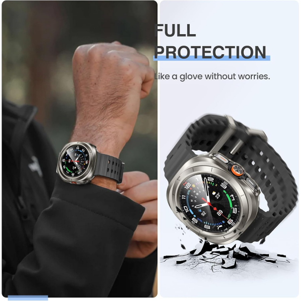 Tensea Bumper Galaxy Watch Ultra 47mm Bumper K�l�f-Titanium