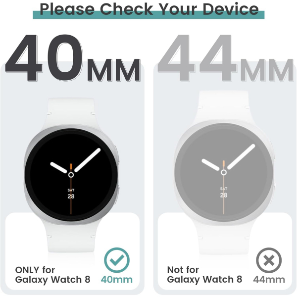Tensea Galaxy Watch 8 40mm Ekran Koruyucu(2 Adet)
