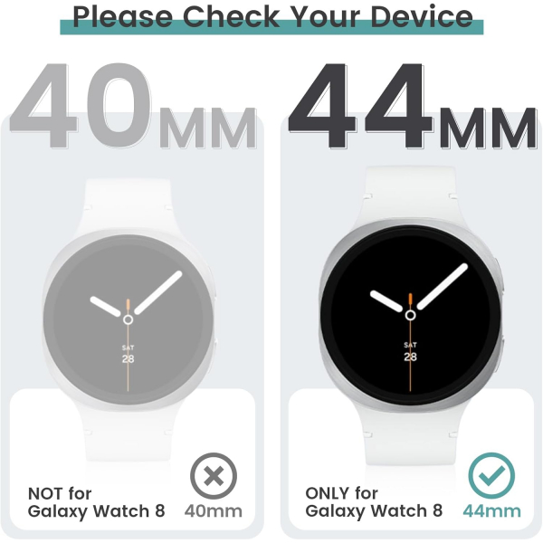Tensea Galaxy Watch 8 44mm Ekran Koruyucu(2 Adet)