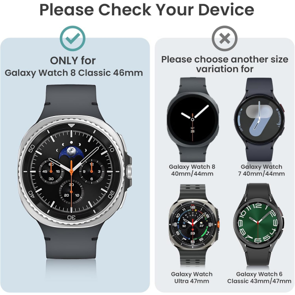 Tensea Galaxy Watch 8 46mm Ekran Koruyucu(2 Adet)