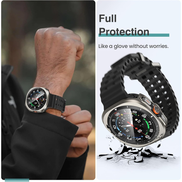 Tensea Galaxy Watch Ultra 47mm Bumper K�l�f-Titanium Gray