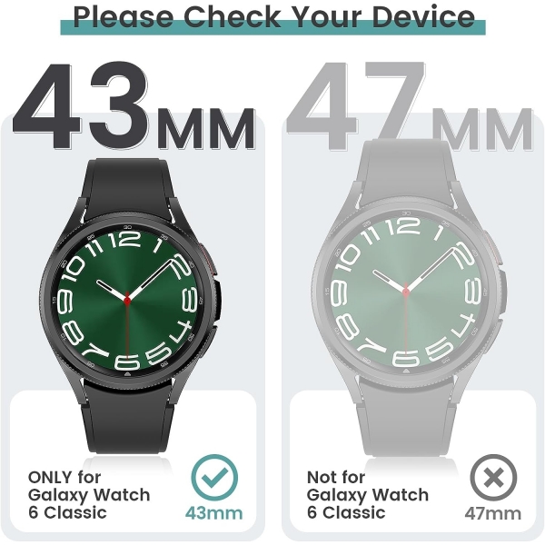 Tensea Samsung Galaxy Watch 6 Classic 43mm Bumper Klf