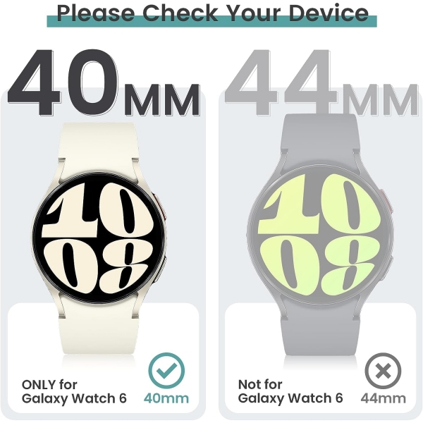 Tensea Samsung Galaxy Watch 6 44mm Bumper Klf-Clear