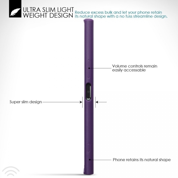 Terrapin Sony Xperia XZ Premium Solid Mat Klf-Purple