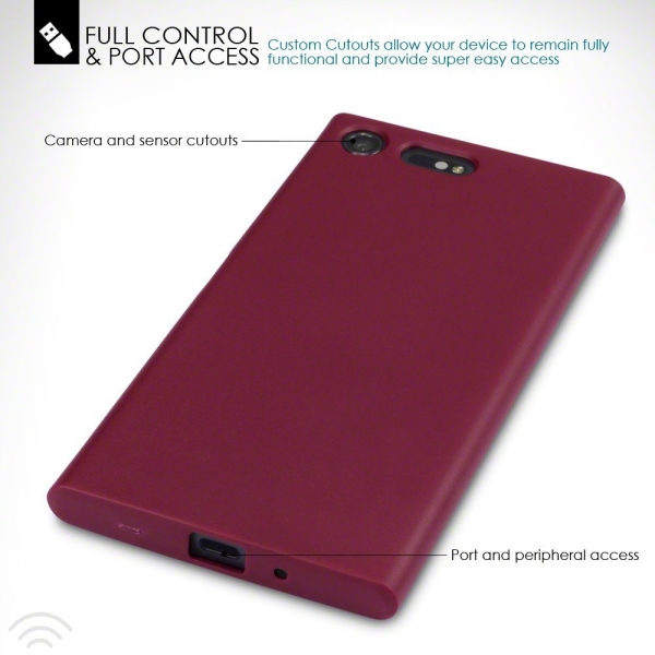 Terrapin Sony Xperia XZ Premium Solid Mat Klf-Red