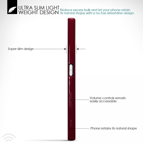 Terrapin Sony Xperia XZ Kapak-Solid Red Matte Finish