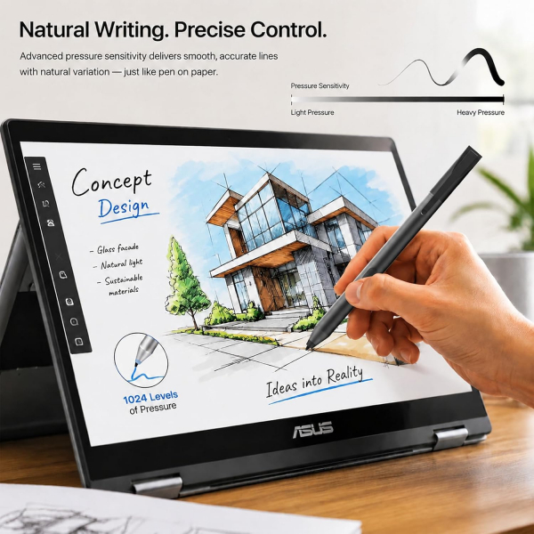 Tesha ASUS ZenBook/Vivobook/ROG Uyumlu Aktif Kalem-Black