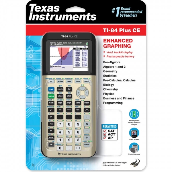 Texas Instruments TI-84 PLUS CE Hesap Makinesi (Alt�n)
