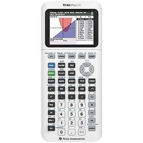 Texas Instruments TI-84 PLUS CE Hesap Makinesi (Beyaz)