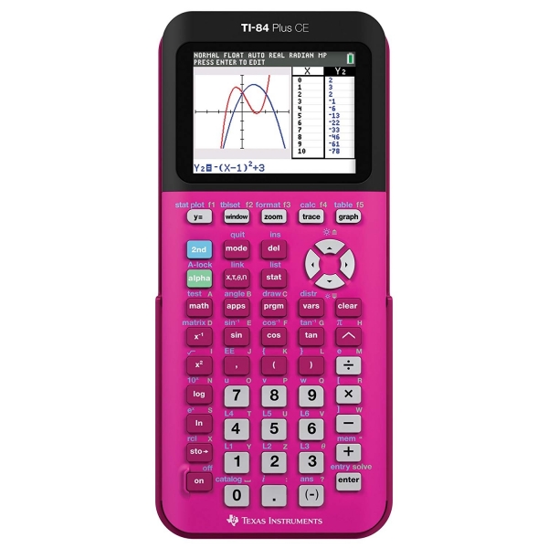 Texas Instruments TI-84 PLUS CE Hesap Makinesi (Pembe)