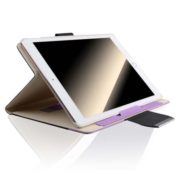 Thankscase Apple iPad Pro Stand Kapak Klf (10.5 in)-Black Purple Plus