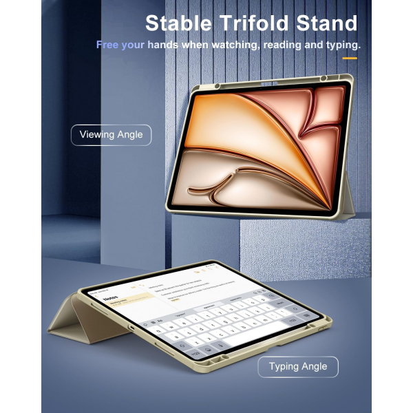 TiMOVO Apple iPad Air M2 Standl Klf (13 in)-Champagne Gold