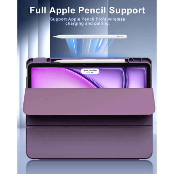 TiMOVO Apple iPad Air M2 Standl Klf (13 in)-Deep Purple
