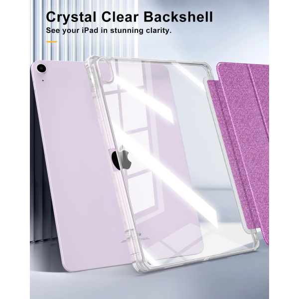 TiMOVO Apple iPad Air M2 Standl Klf (13 in)-Glitter Purple