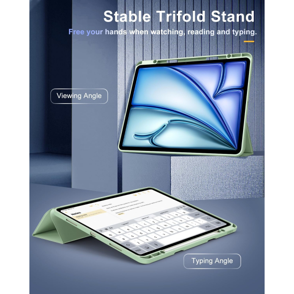 TiMOVO Apple iPad Air M2 Standl Klf (13 in)-Green