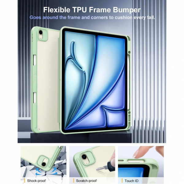 TiMOVO Apple iPad Air M2 Standl Klf (13 in)-Green
