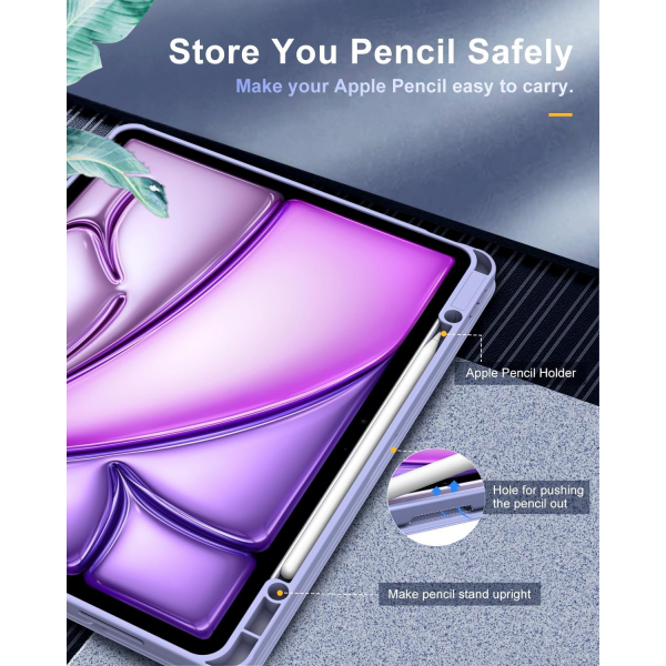 TiMOVO Apple iPad Air M2 Standl Klf (13 in)-Lavender Purple