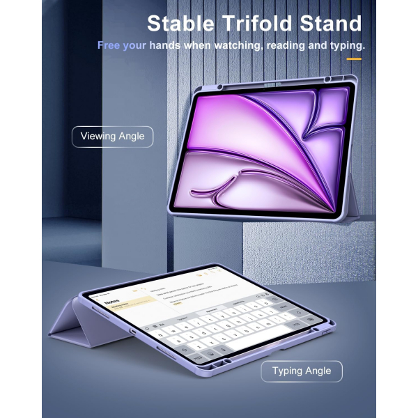TiMOVO Apple iPad Air M2 Standl Klf (13 in)-Lavender Purple