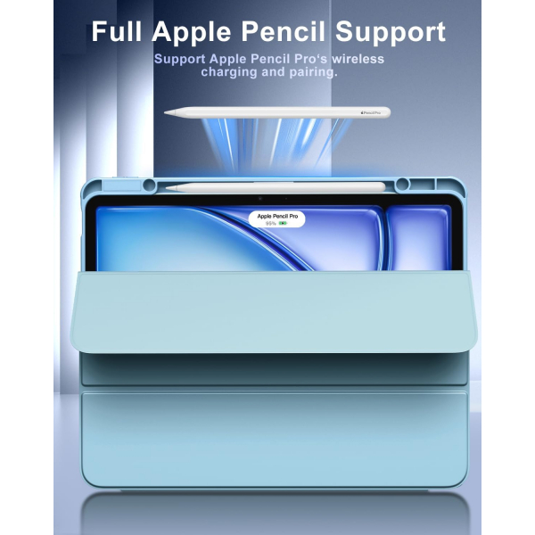 TiMOVO Apple iPad Air M2 Standl Klf (13 in)-Misty Blue