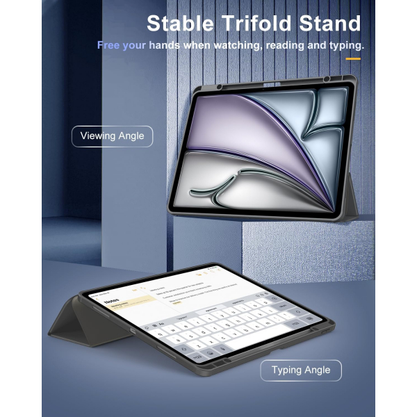 TiMOVO Apple iPad Air M2 Standl Klf (13 in)-Space Gray