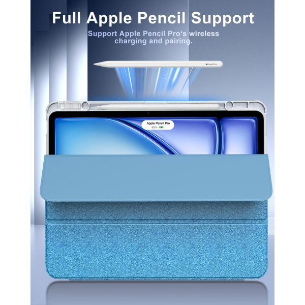 TiMOVO Apple iPad Air M2 Standl Klf (13 in)-Light Blue